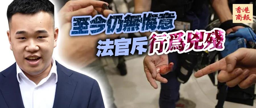 咬断港警手指的港大毕业生，判了