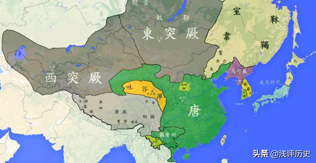 通过地图看唐朝版图变迁：一个庞大帝国，最后走向瓦解