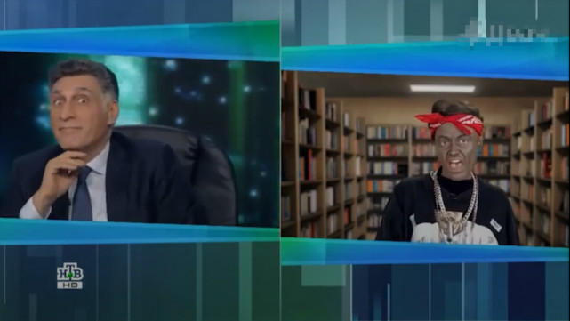 俄罗斯讽刺节目�黑脸�演员扮演奥巴马，美媒：你种族歧视了