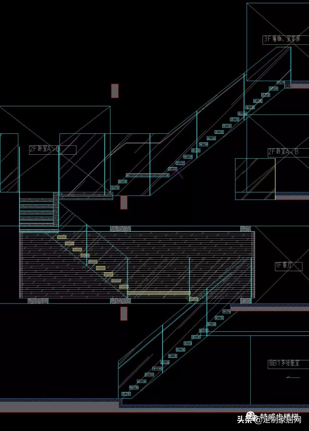 特威步楼梯碧海庄园悬空楼梯项目引同行关注
