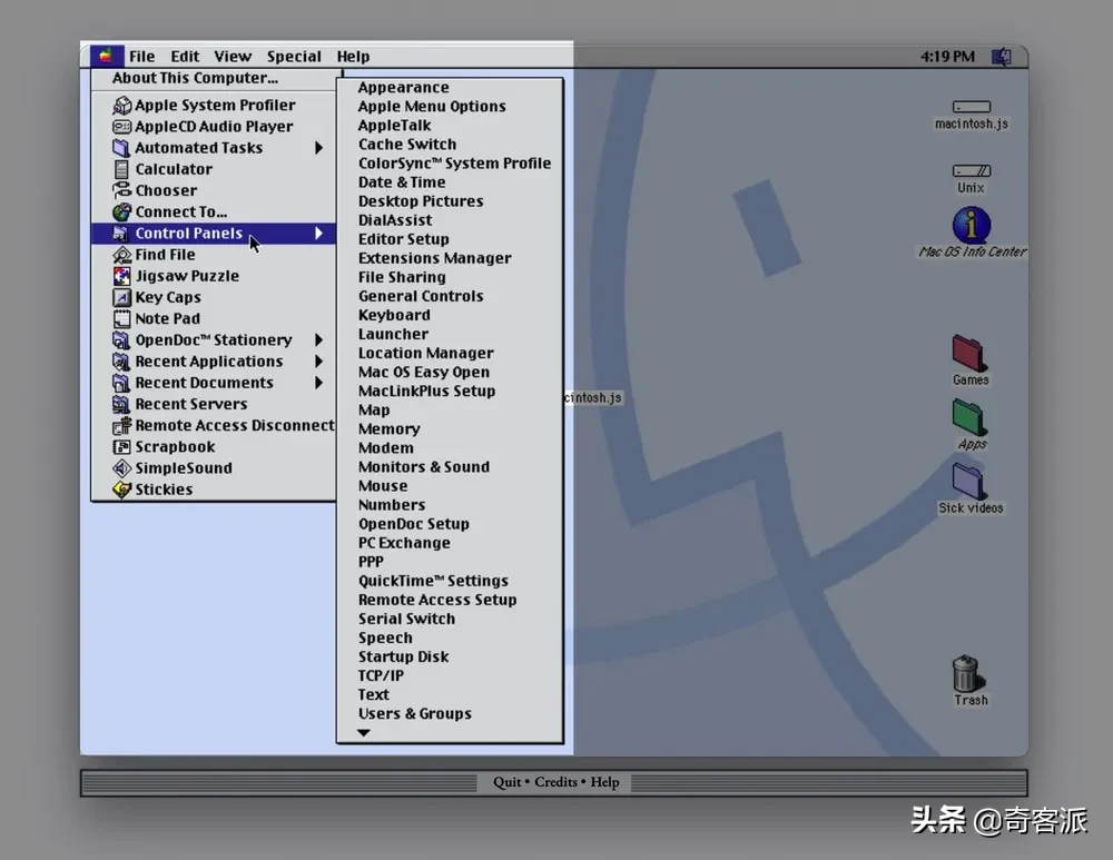 二十多年前的macOS是什么样？不用装机亲自体验