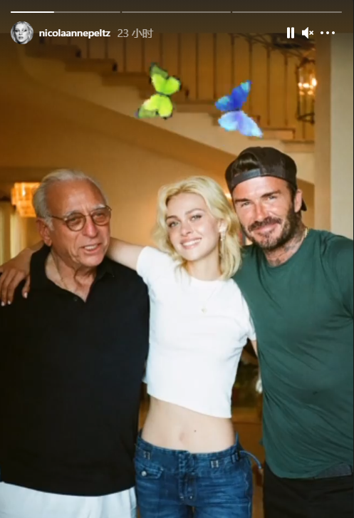 貝克漢姆曬愛妻與孩子們合影送祝福，小七奶萌笑容超可愛