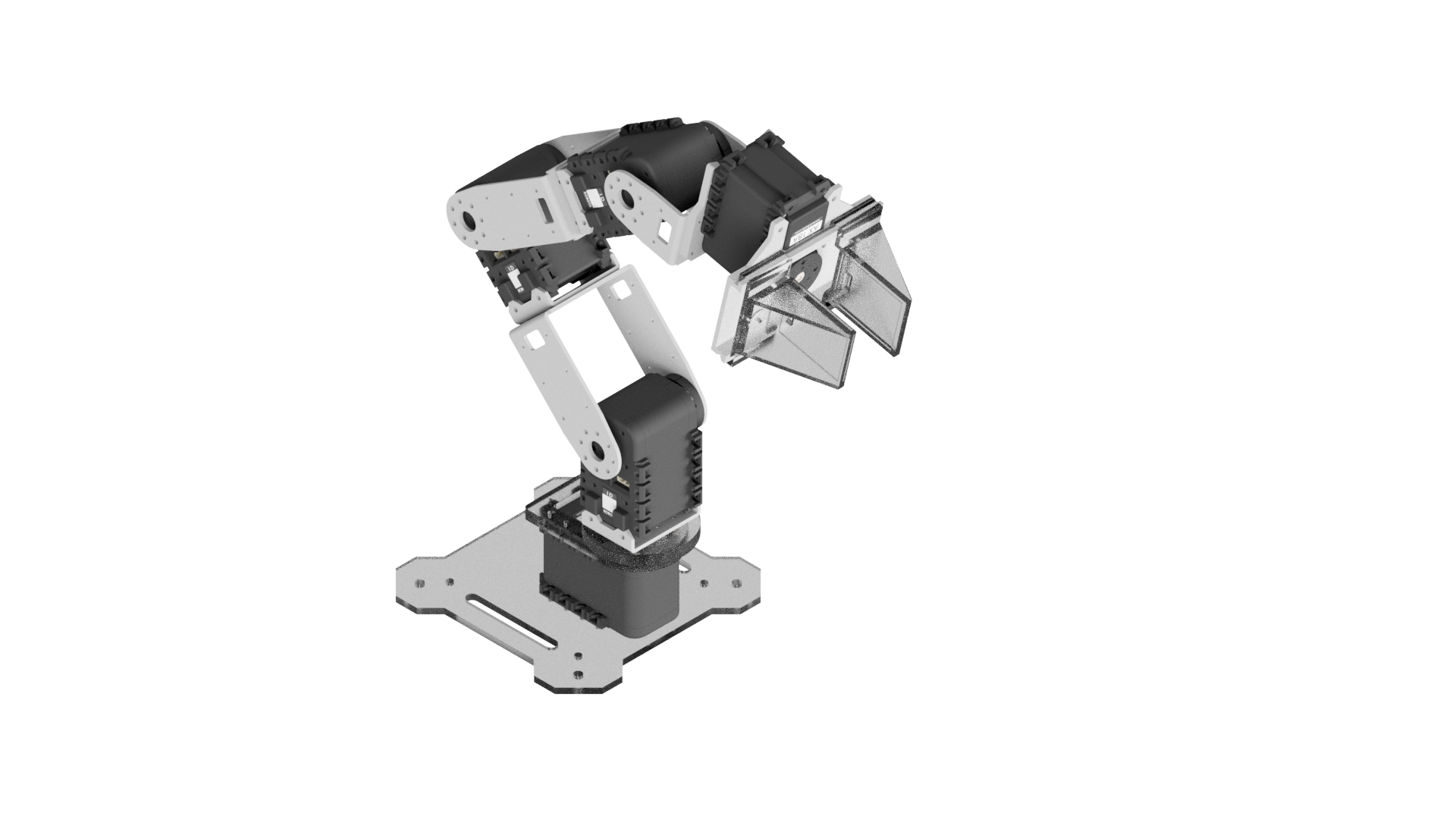 PhantomX钳夹6轴机械臂3D图纸 INVENTOR设计