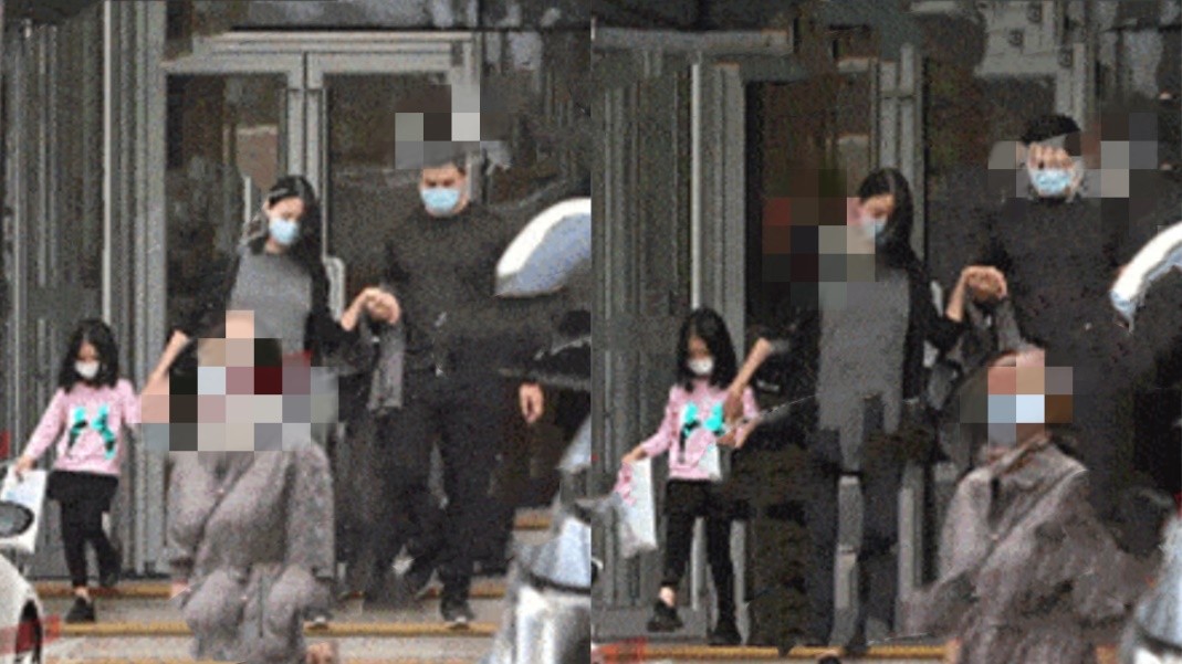 张梓琳挺大肚子产检，肌肉男老公陪同气势足，帮老婆开车门显殷勤