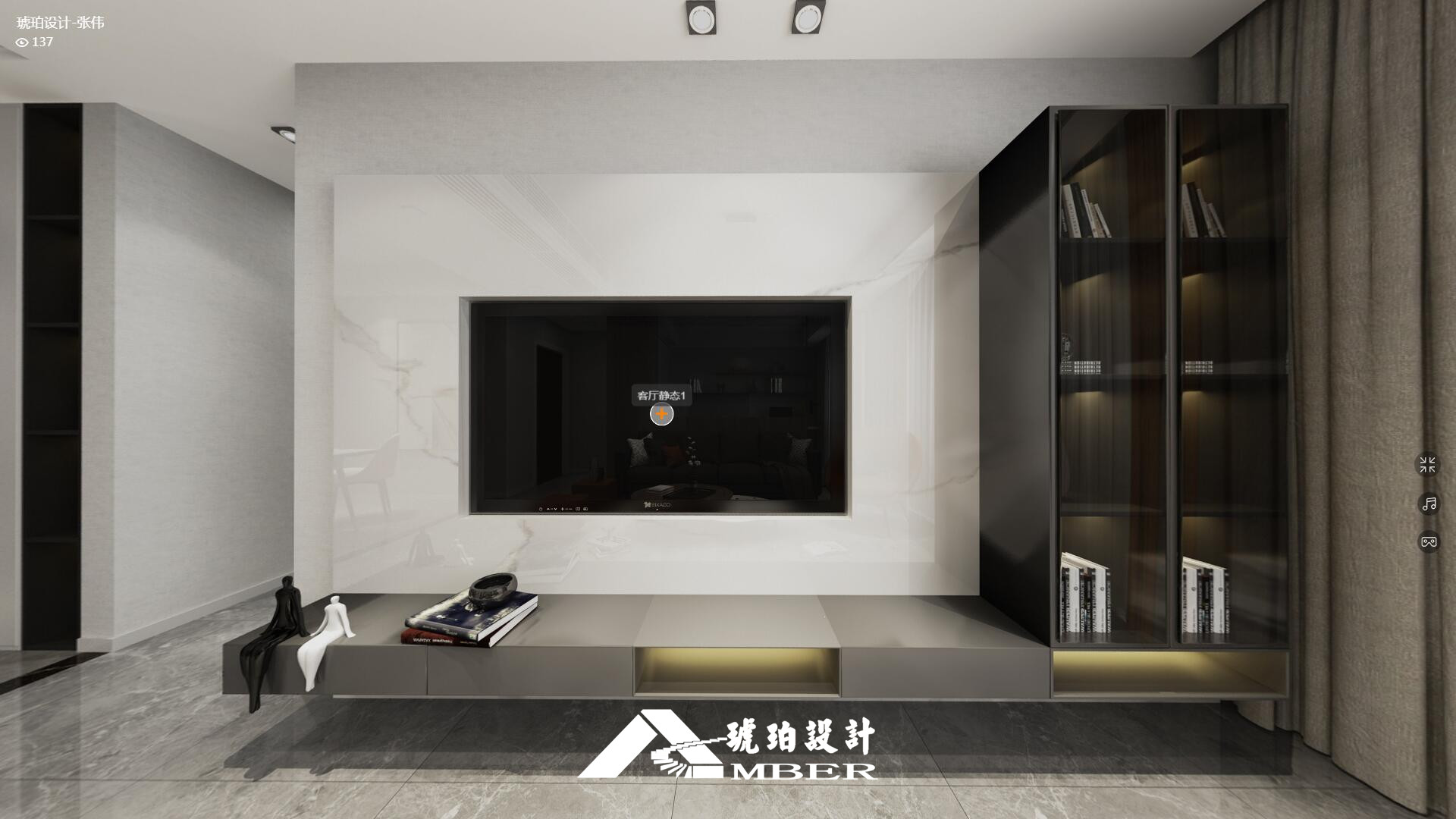 143㎡极简的白与灰，演绎空间里的“轻奢”质感