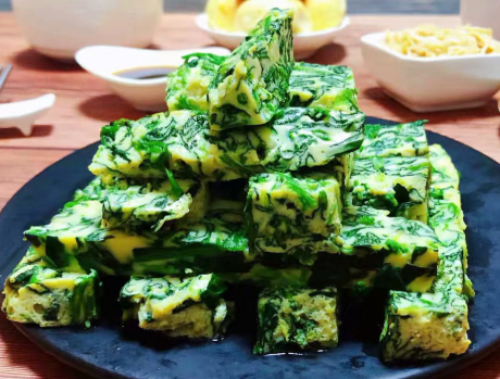 圖片[1]-菠菜蝦皮蒸蛋做法 鮮嫩香-起舞食譜網