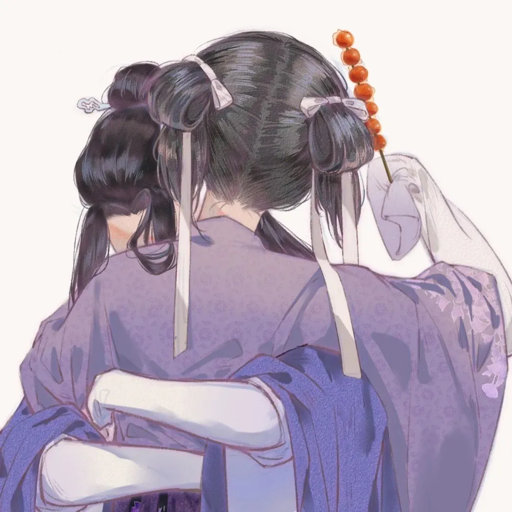 考试头古风闺蜜头像一左一右图片