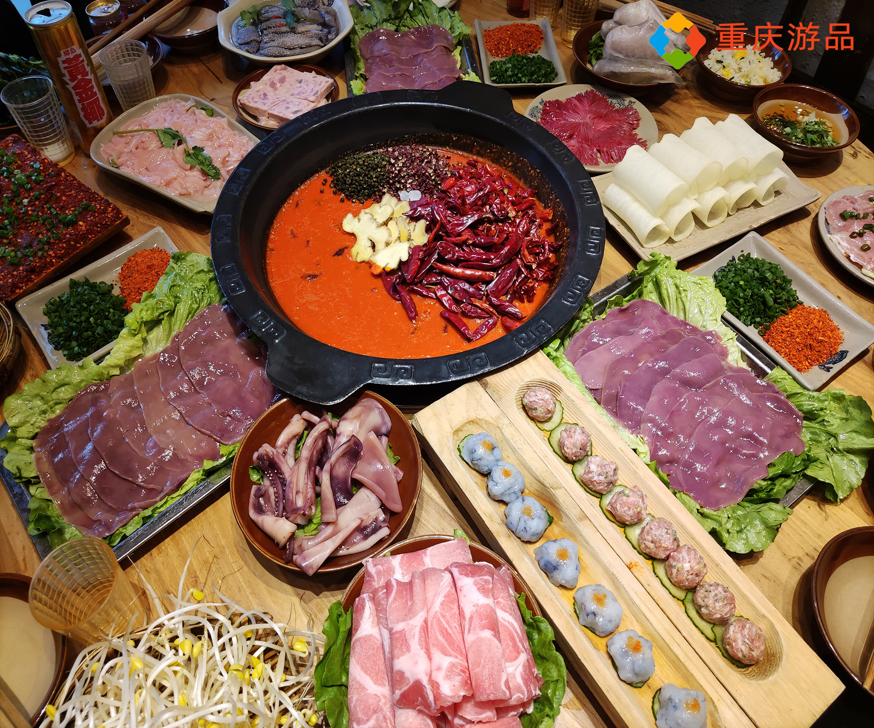 重庆耙二哥腰片王火锅，人均100，腰片脆爽还限量，值得一去