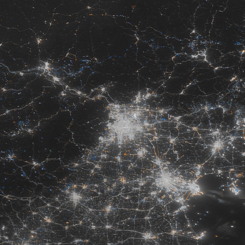 这张神奇的夜色灯光图，揭秘了安徽发展！来看看哪个市灯光最亮？