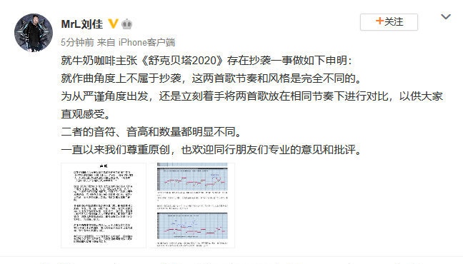 同步|牛奶咖啡晒同步音轨斥何洛洛新歌抄袭 双方各执一词你们站哪个呢？