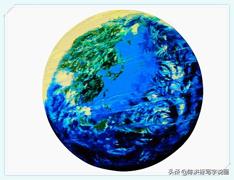 马云凌晨画了幅油画，网友看不懂，但评价亮了