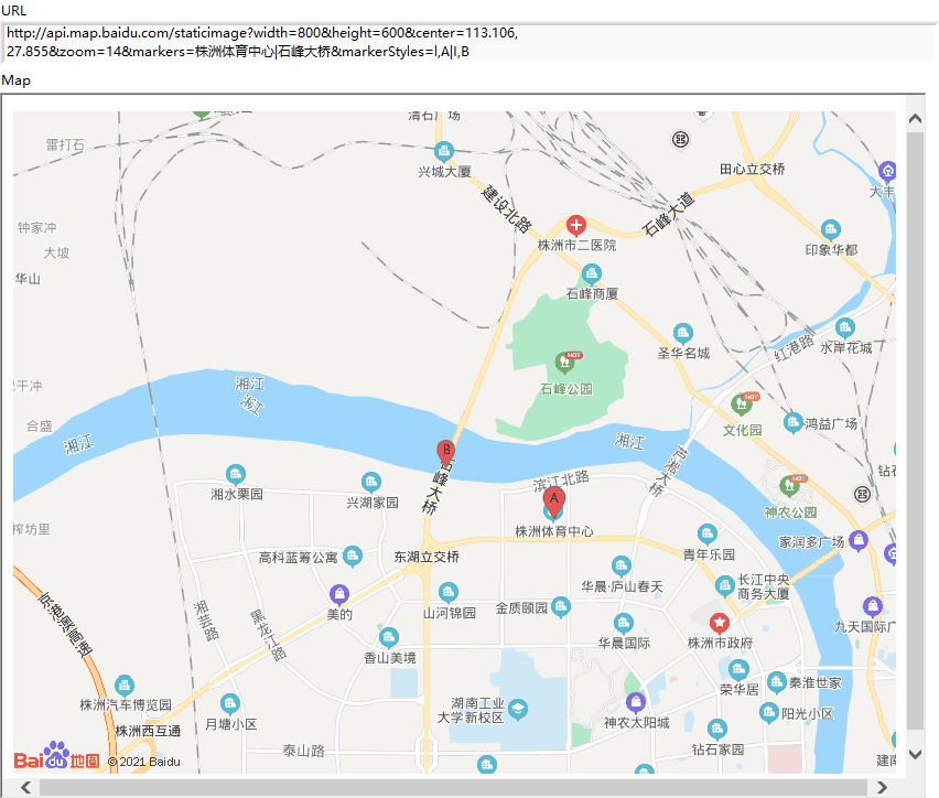 LabVIEW调用百度地图服务