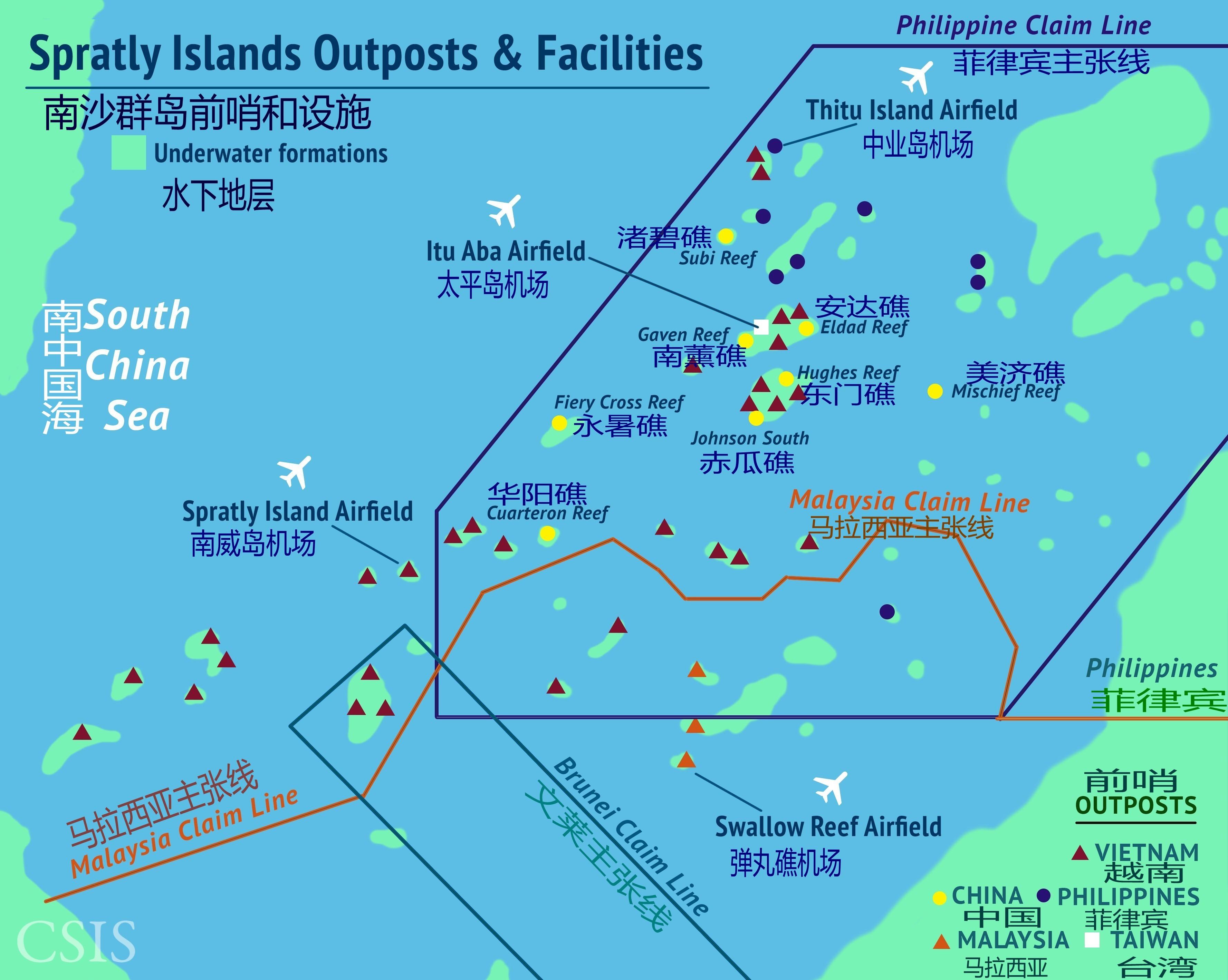 除美济礁等八个岛礁之外，我国还收回了这三个岛礁，牢固控制至今