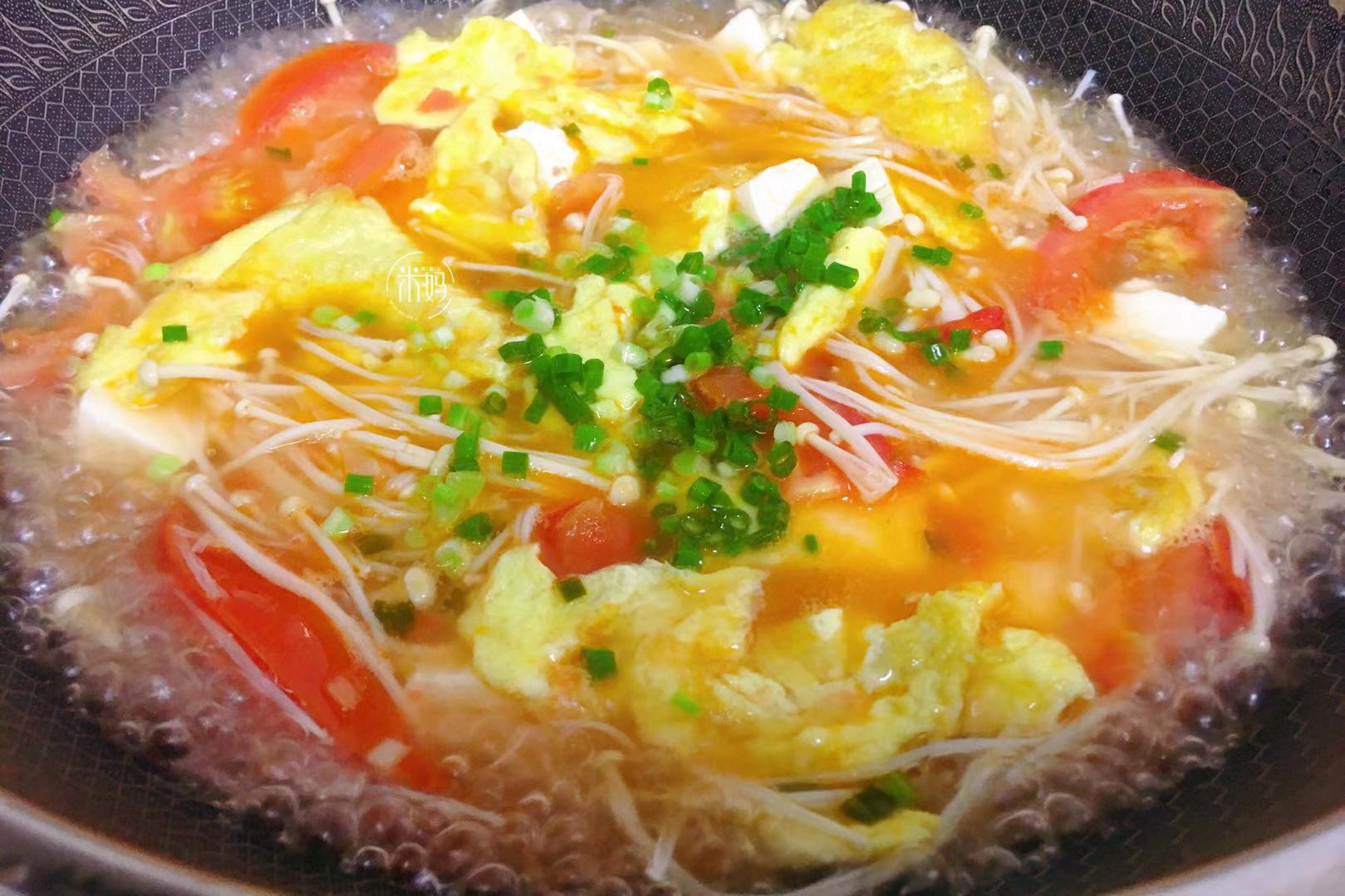 图片[12]-西红柿鸡蛋豆腐菌菇汤做法步骤图 清爽润燥又开胃营养好吃还不长脂肪-起舞食谱网