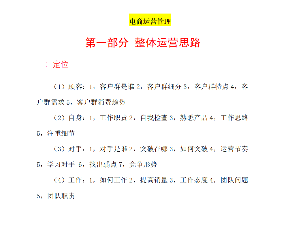 电商总监研究了56家网店后，耗时8天整理了电商网店运营手册