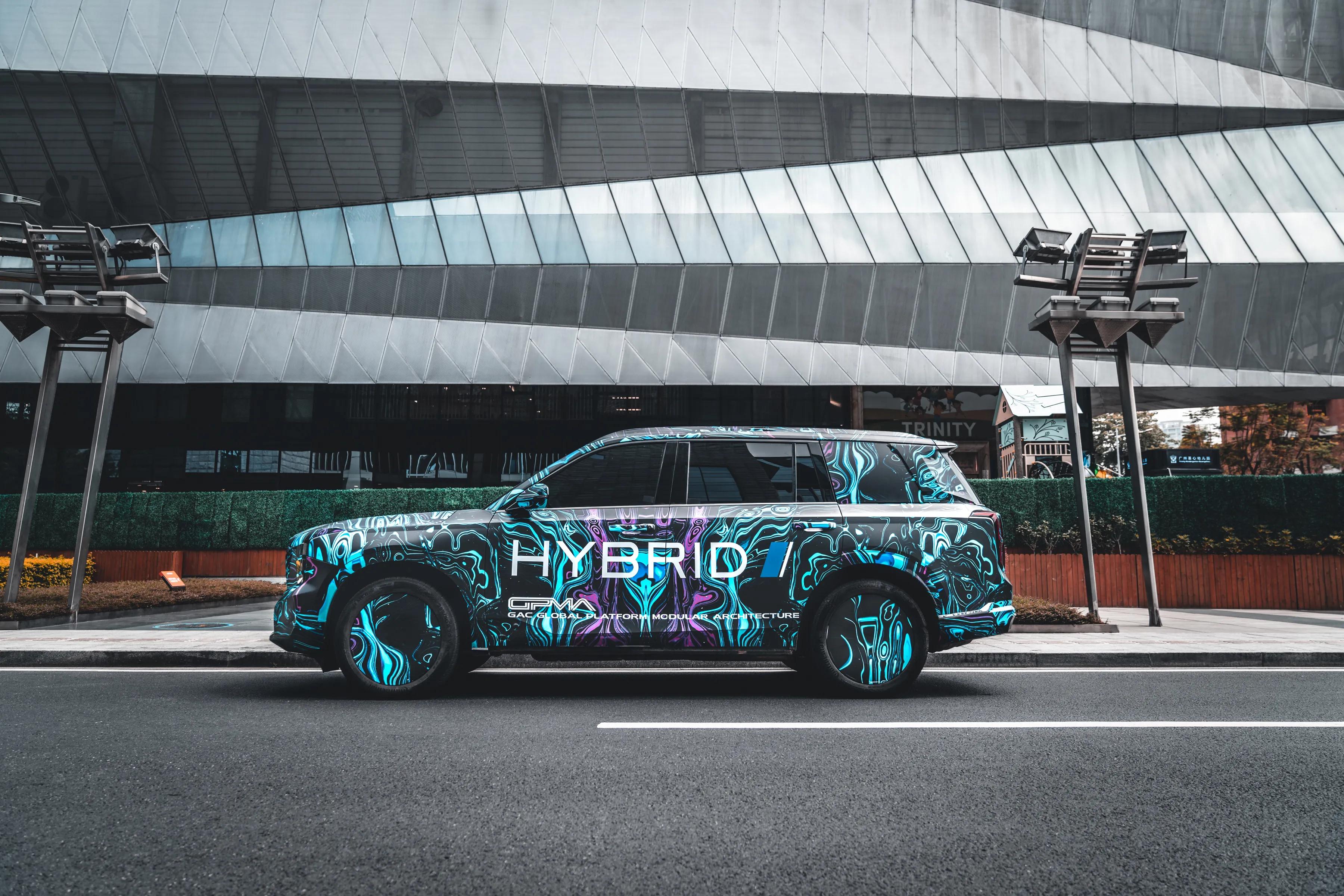 傳祺gs8 hybrid官圖,首款混動車型發大招?_太平洋號