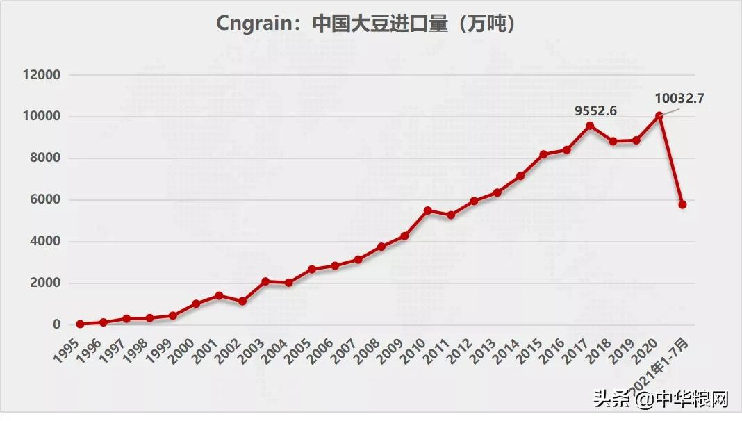 大豆压榨亏损 7月中国进口大豆骤降至867万吨