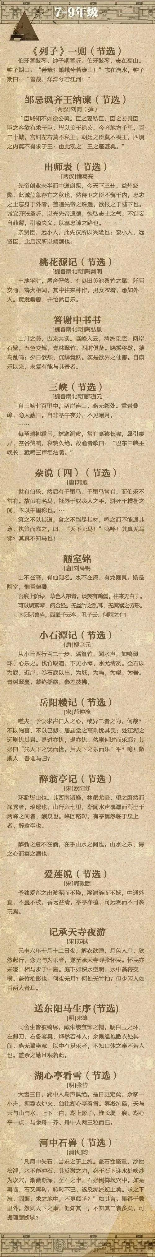 上海中小学生必背古诗135首，一定要收藏