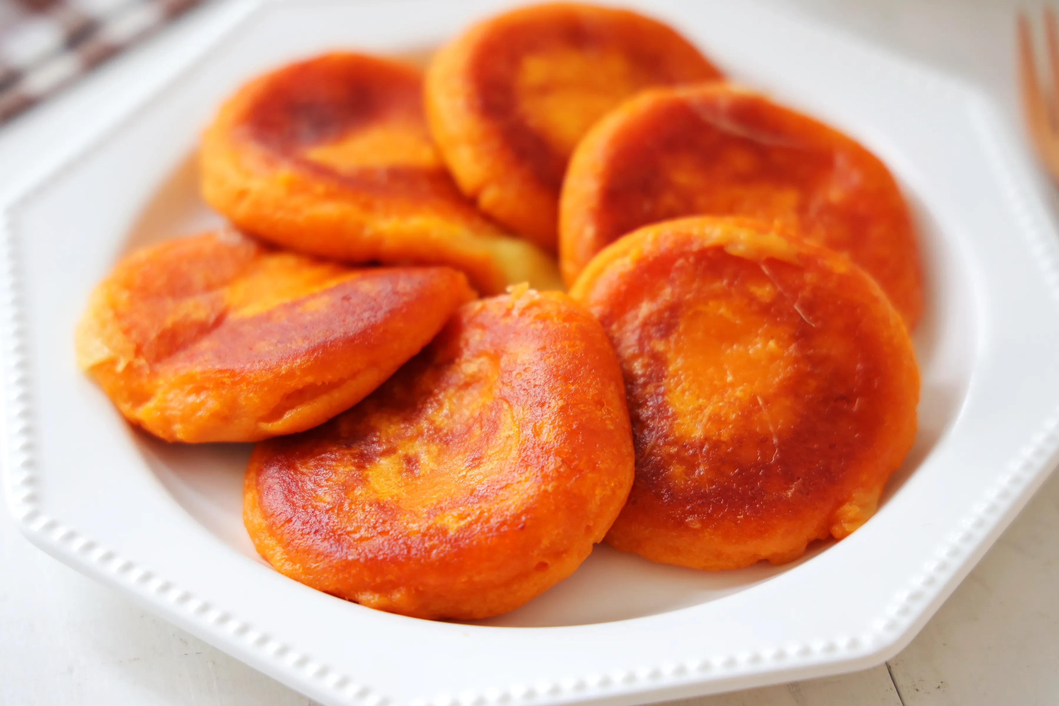 爆漿的紅薯芝士餅，咬一口柔軟又拉絲，孩子吃了還想吃，太美味了