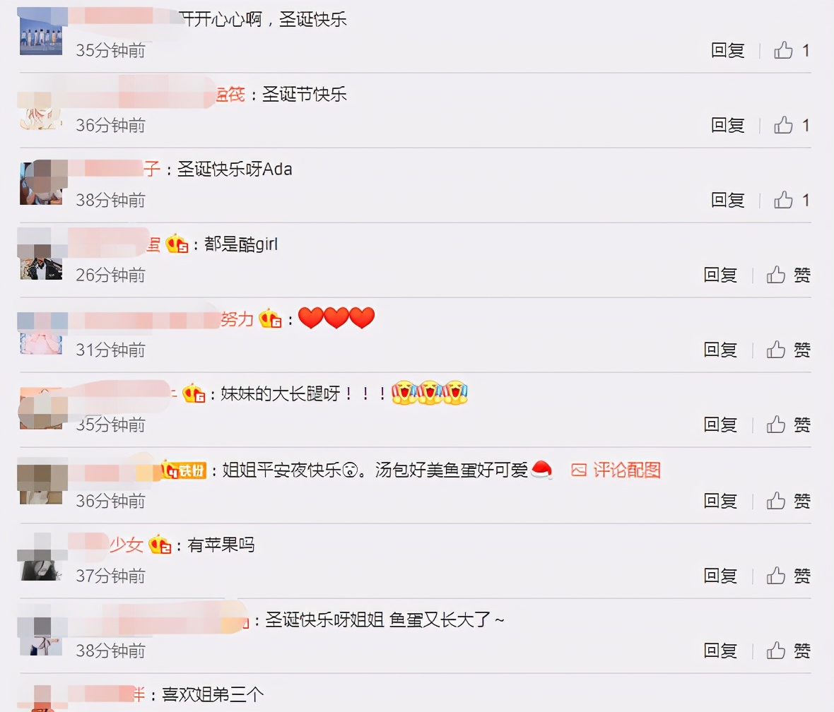 蔡少芬晒儿女过圣诞，汤圆包子变酷girl，乐儿露侧脸越来越帅