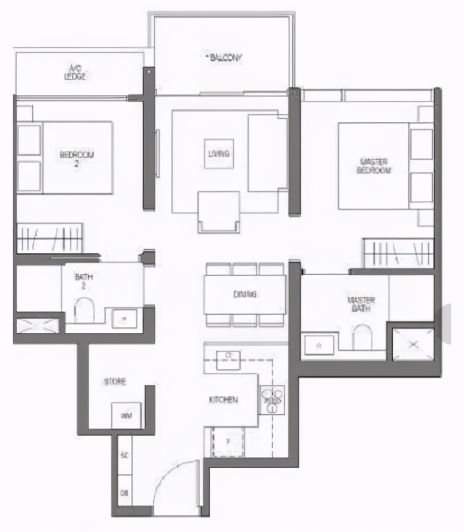 新加坡市区里的花园豪华公寓丨Midtown Modern 名汇庭苑