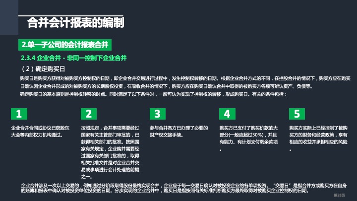 财务管理精品课件：合并财务报表编制方法指引（2021版）