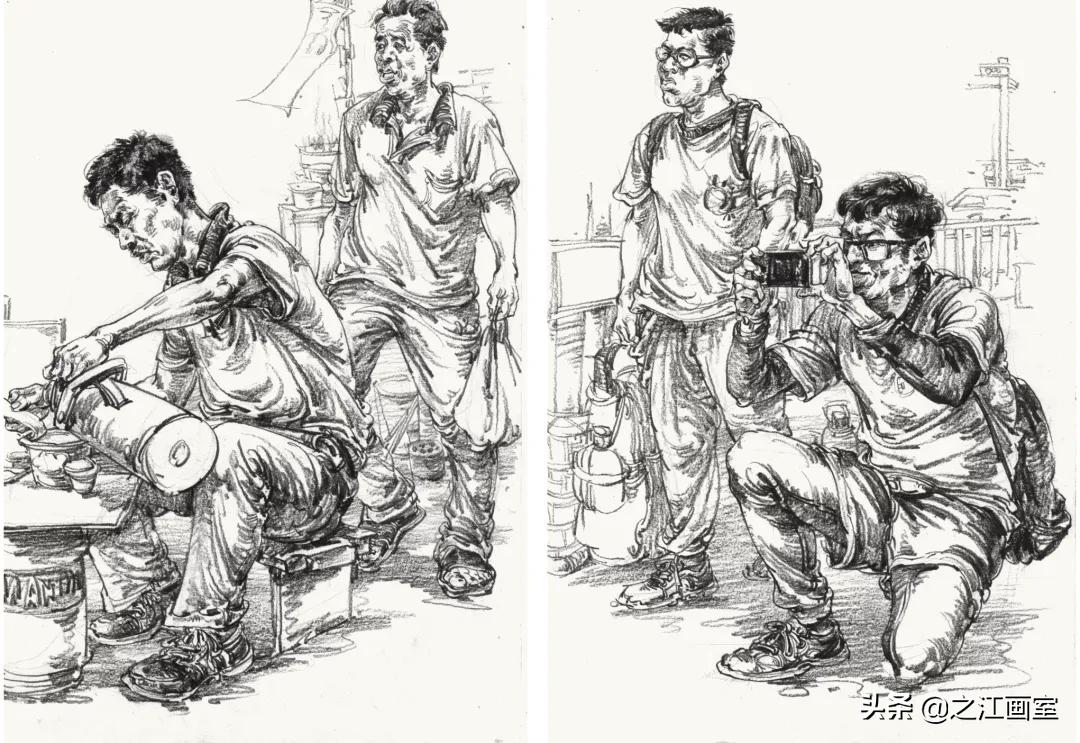 校考速写画人物，衣绉如何刻画？掌握技法，轻松画衣绉