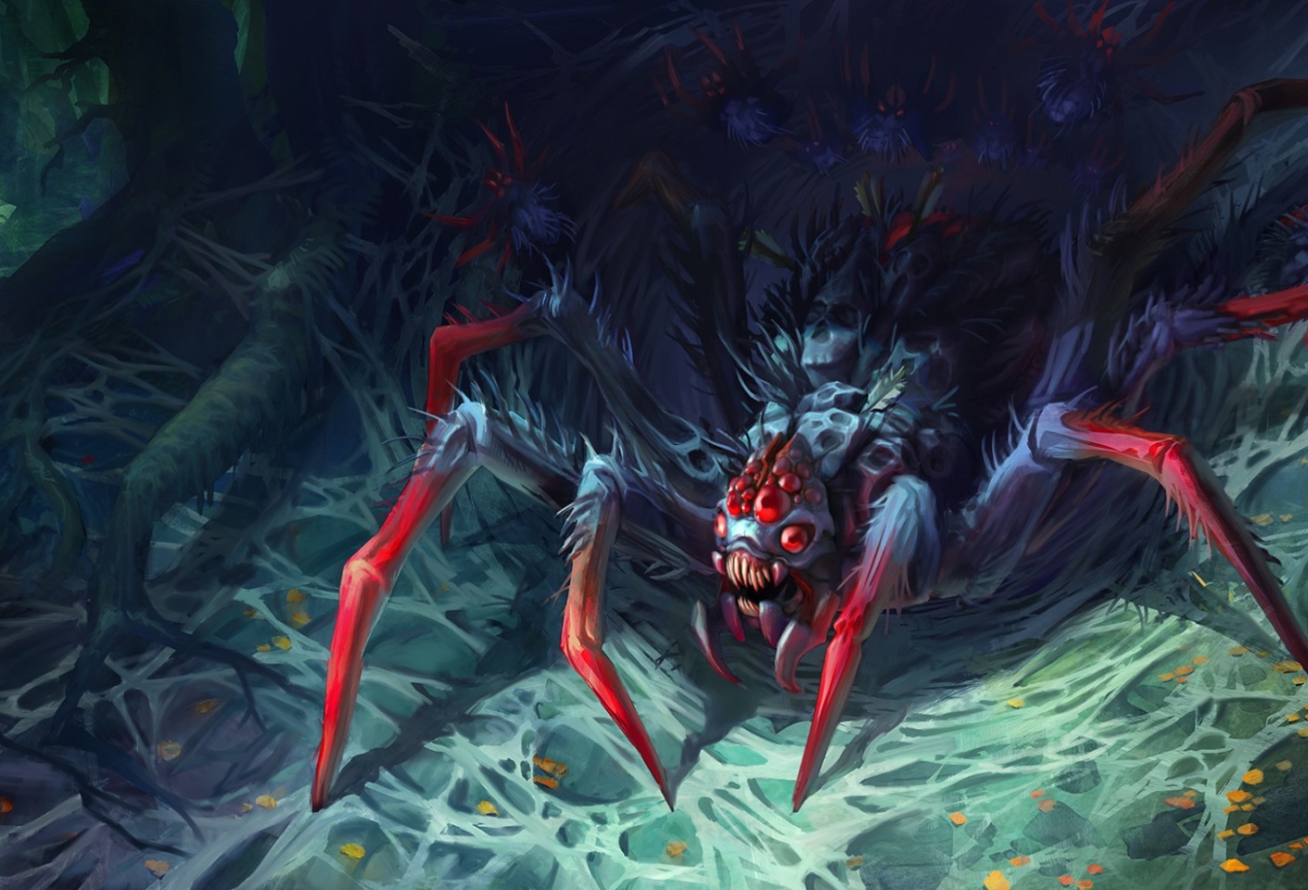 DOTA2饰品穿搭推荐——育母蜘蛛深渊之纪+狼蛛至爱