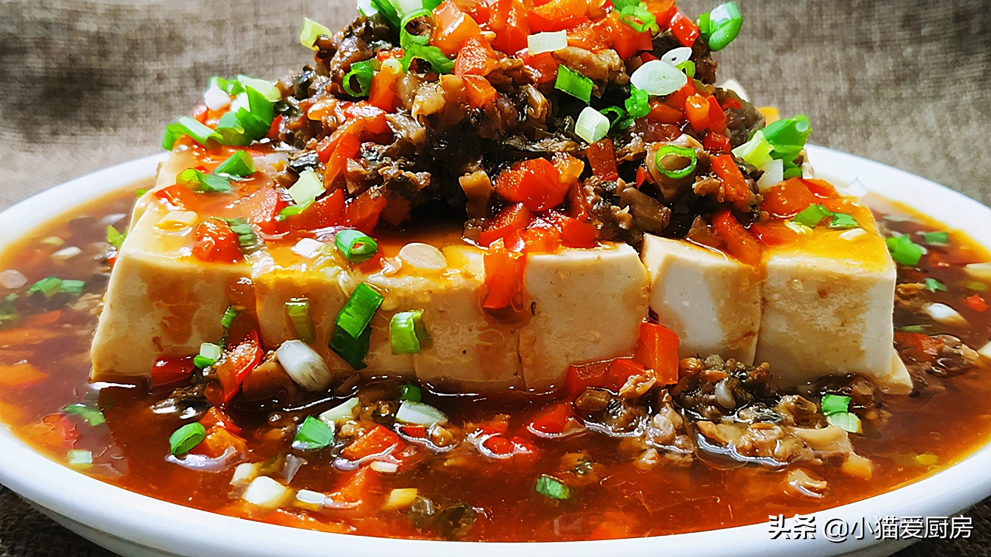 图片[2]-教你做一道简单快速的“肉末蒸豆腐” 老少皆宜 营养美味好吃-起舞食谱网