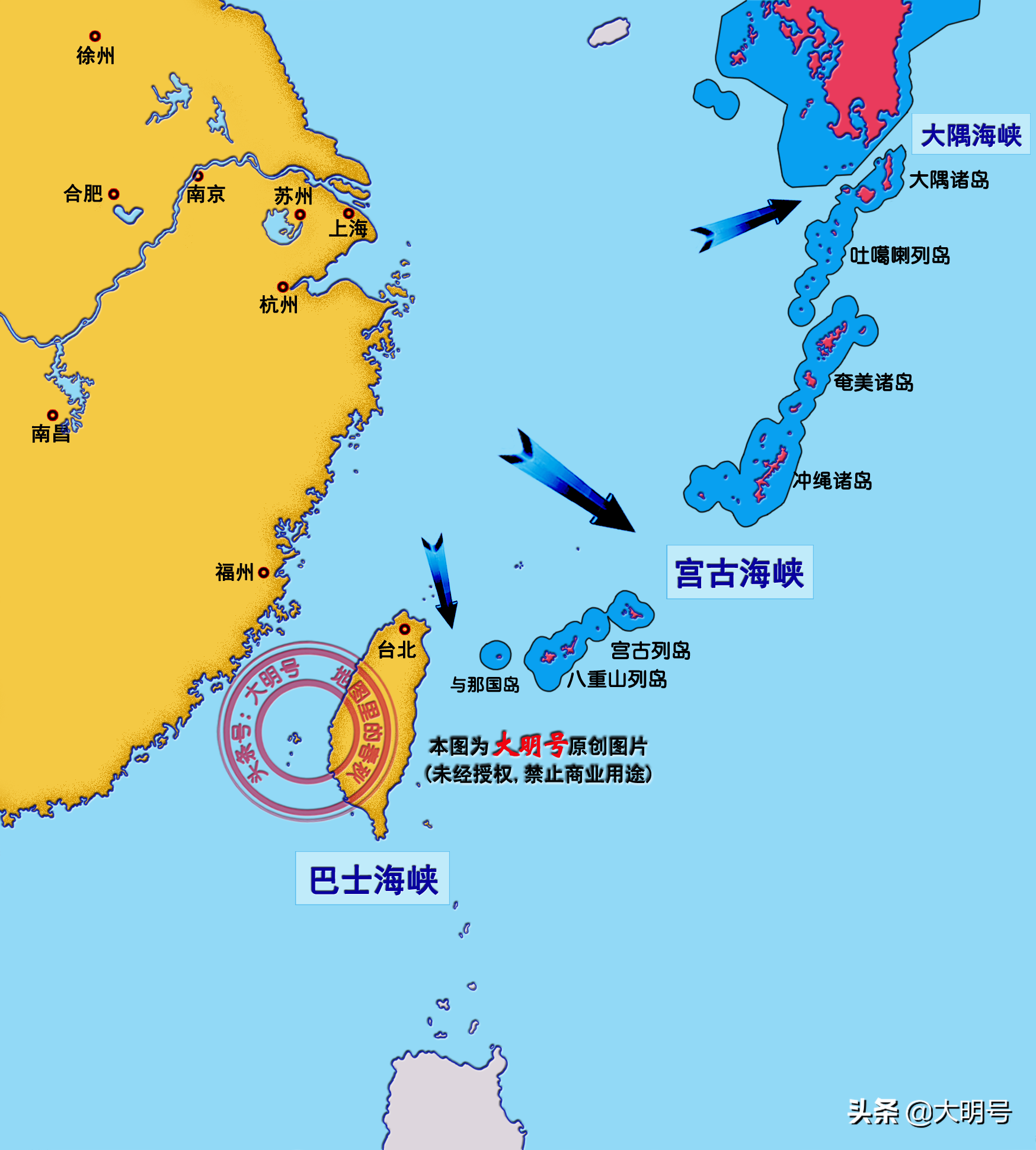 日本把领海宽度设为3海里，中国多了3条进出太平洋的通道