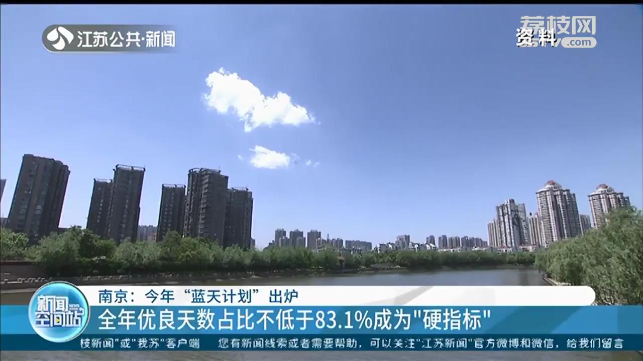 全年优良天数占比不低于83.1%成为“硬指标”南京今年“蓝天计划”出炉