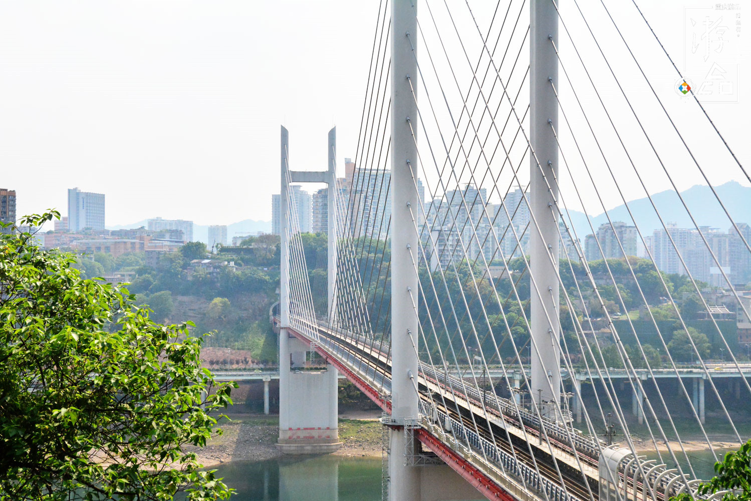 重庆主城最“低调”的轨道桥：高家花园大桥，连接沙坪坝与江北