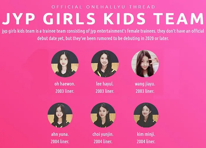 JYP新女团成员预测;女爱豆作为演员活动时,谁的简历照更胜一筹?