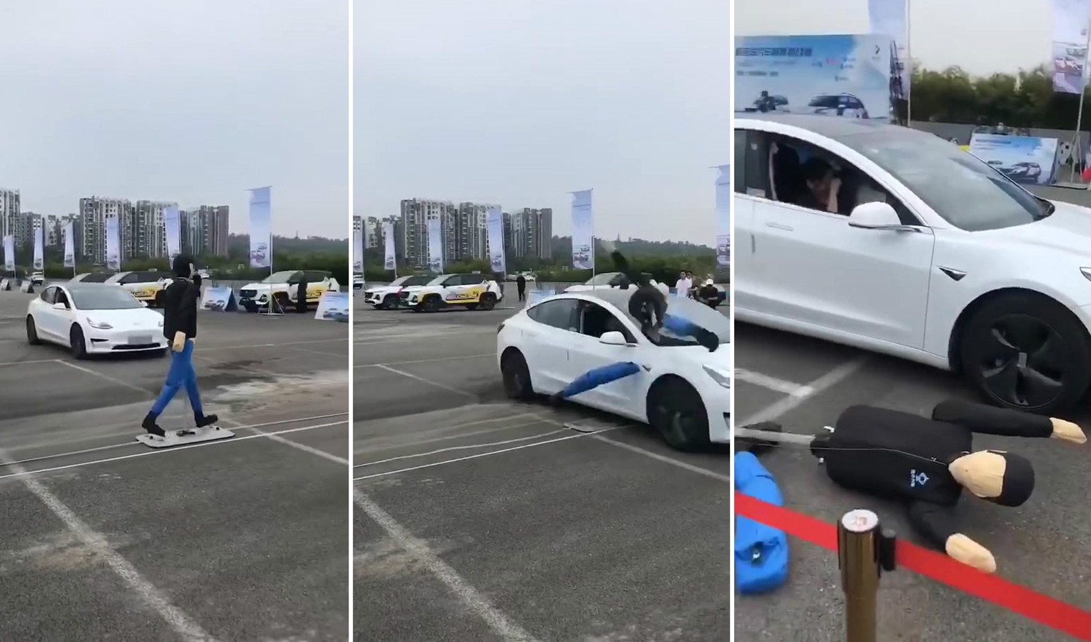 害怕！深夜特斯拉传感器，在无人墓地感应到行人