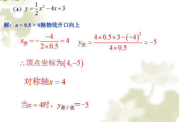 二次函数顶点坐标和对称轴的求法，每年中考必考的知识点