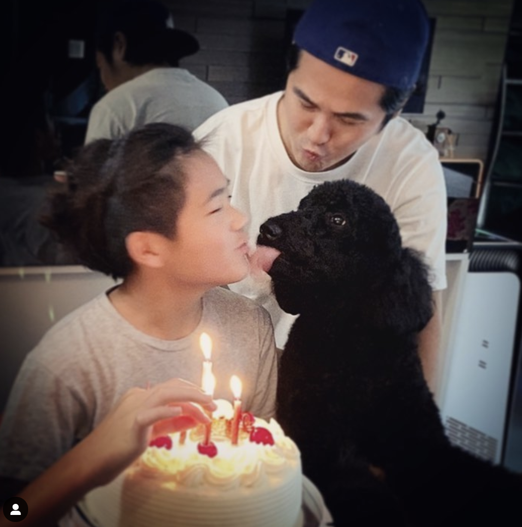 曹格晒照为儿子庆生，13岁Joe长成帅气少年，Grace姐姐可爱出镜