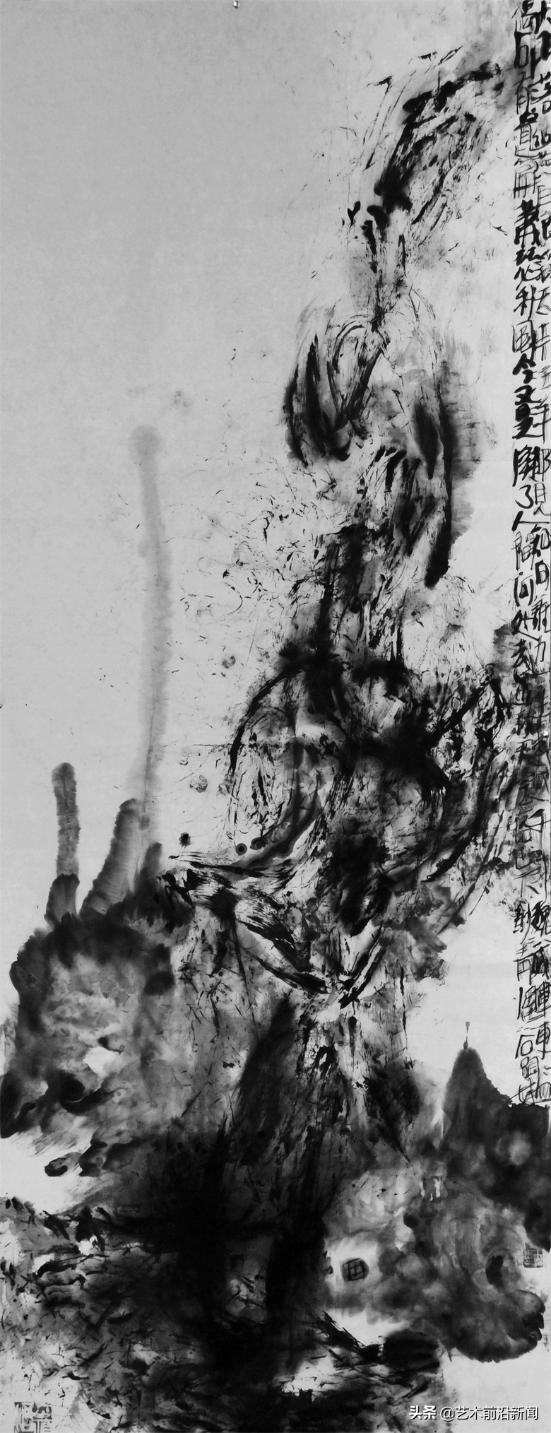 “石头娃”的水墨丹心——著名画家王小信创“水重乱柴皴”画法，彰显笔墨的力量