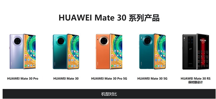 华为公司Mate30/30 Pro 5G版亮相官方网站