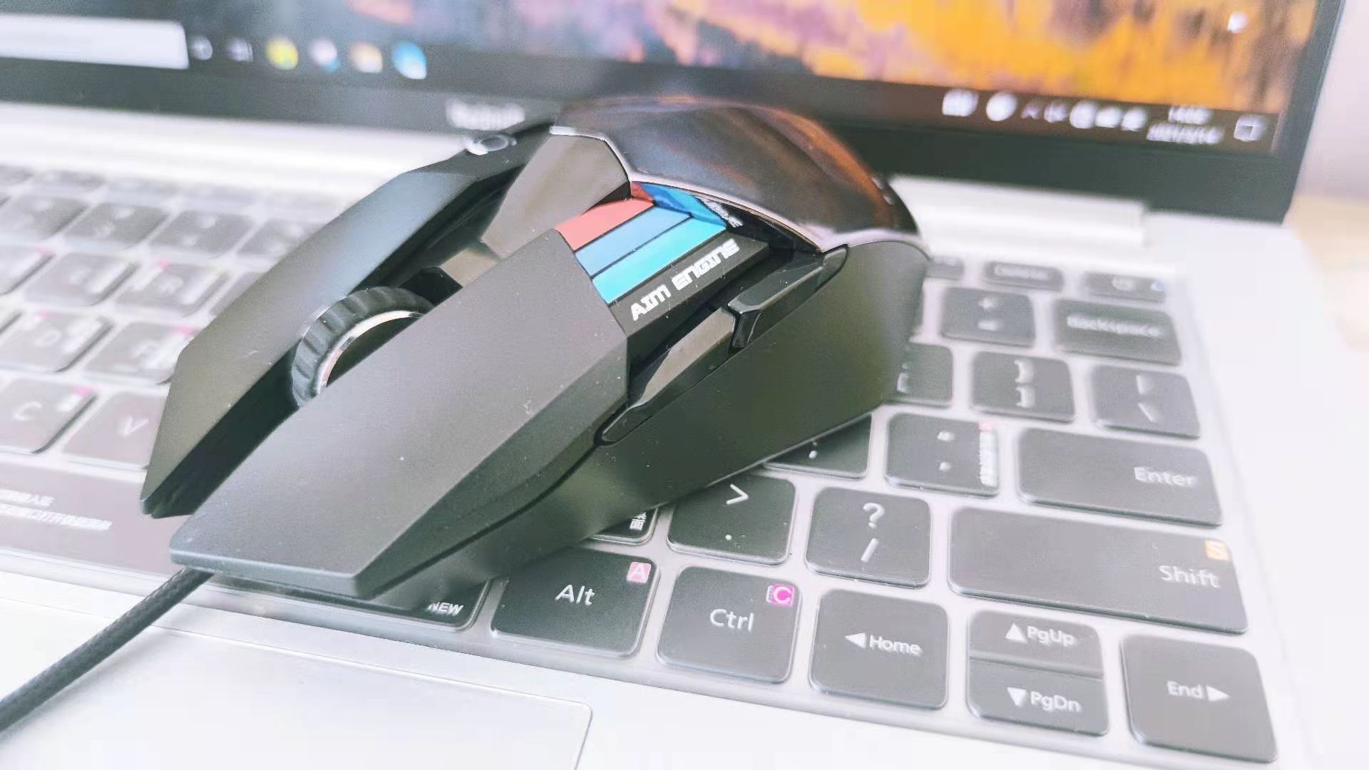 达尔优A970，机械黑武士游戏鼠标轻上手