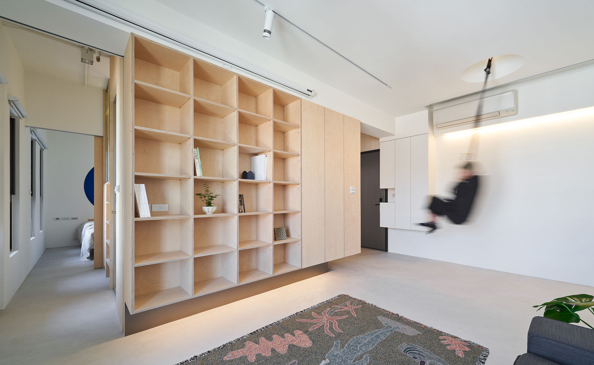 多环形流线玩转45m²公寓，小家秒变健身房