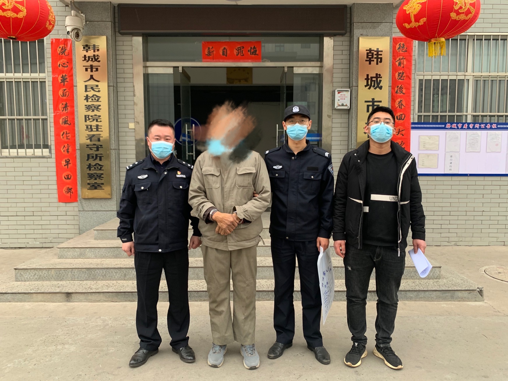 韩城公安龙门派出所成功抓获一名省外网上逃犯