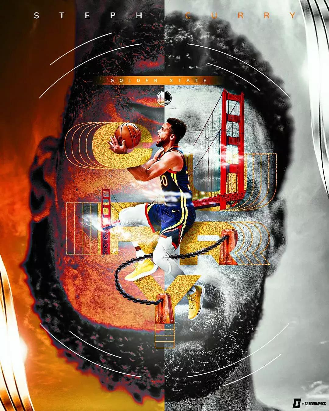 特效風海報nba桌布 酷炫籃球桌布有你喜歡的球星嗎 球星桌布 Mdeditor