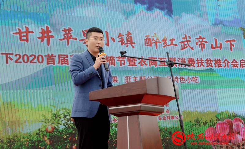 摘蘋果啦,！合陽武帝山下首屆蘋果采摘節(jié)開幕（組圖）