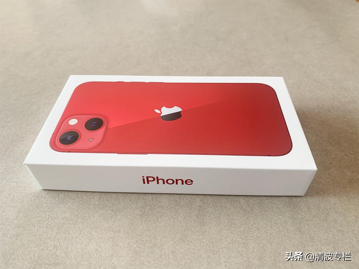 苹果iphone13破发中国红版包装开箱