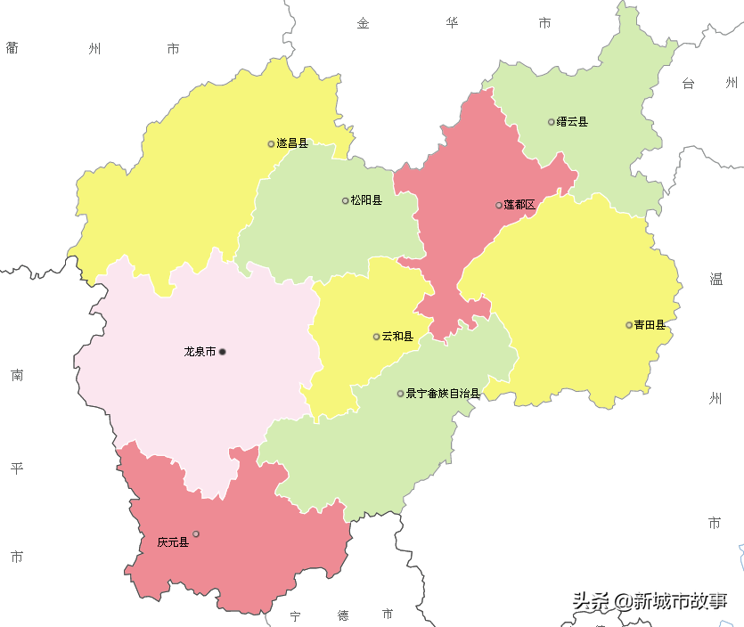 浙江丽水市区划、辖区GDP情况（最新）