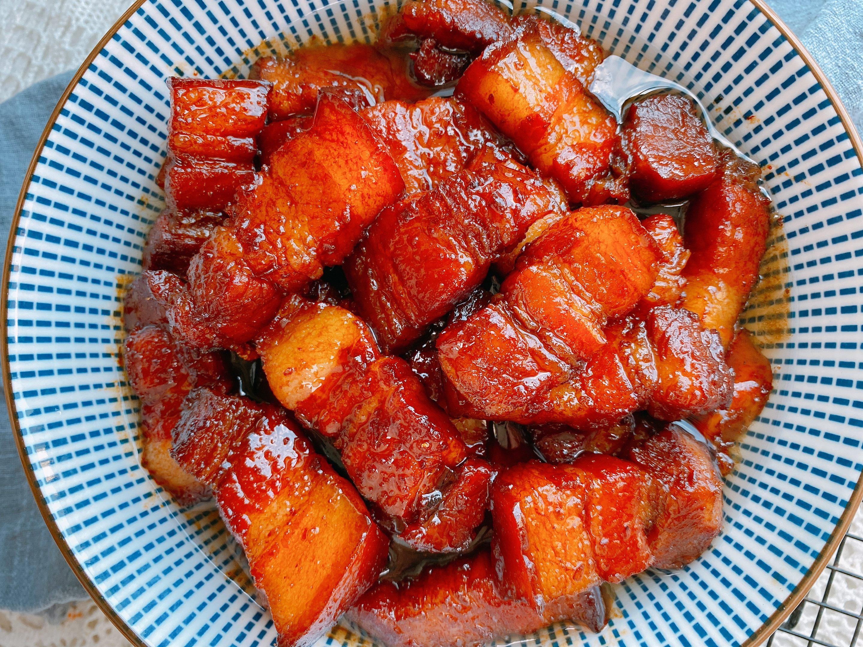 中秋宴客少不了的硬菜——红烧肉，几十年配方，色泽红润肥而不腻