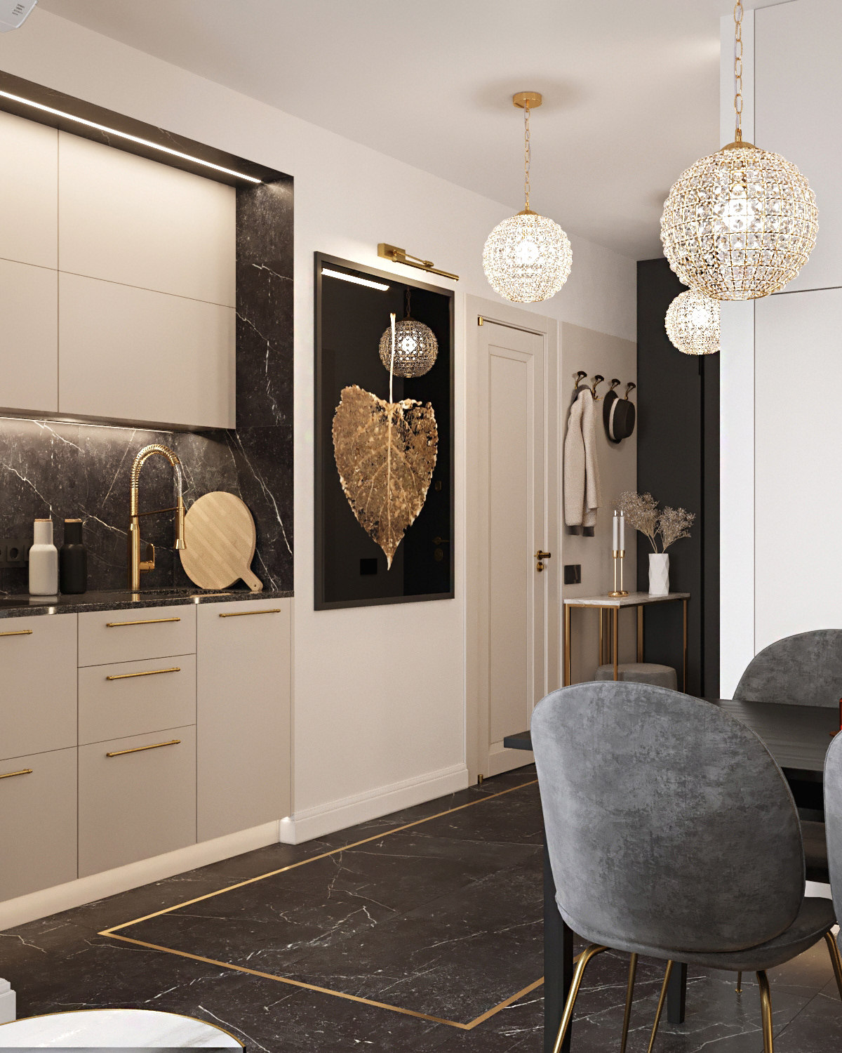 轻奢丨这才是向往的LOFT，看设计师如何装扮43m²轻奢公寓