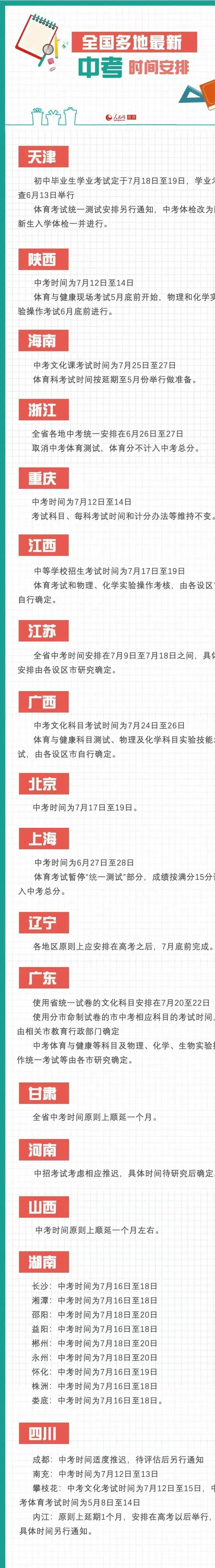 17省公布中考时间，中考到最后，拼的是实力么 (https://www.zzxkzz.com/) 教育快讯 第1张