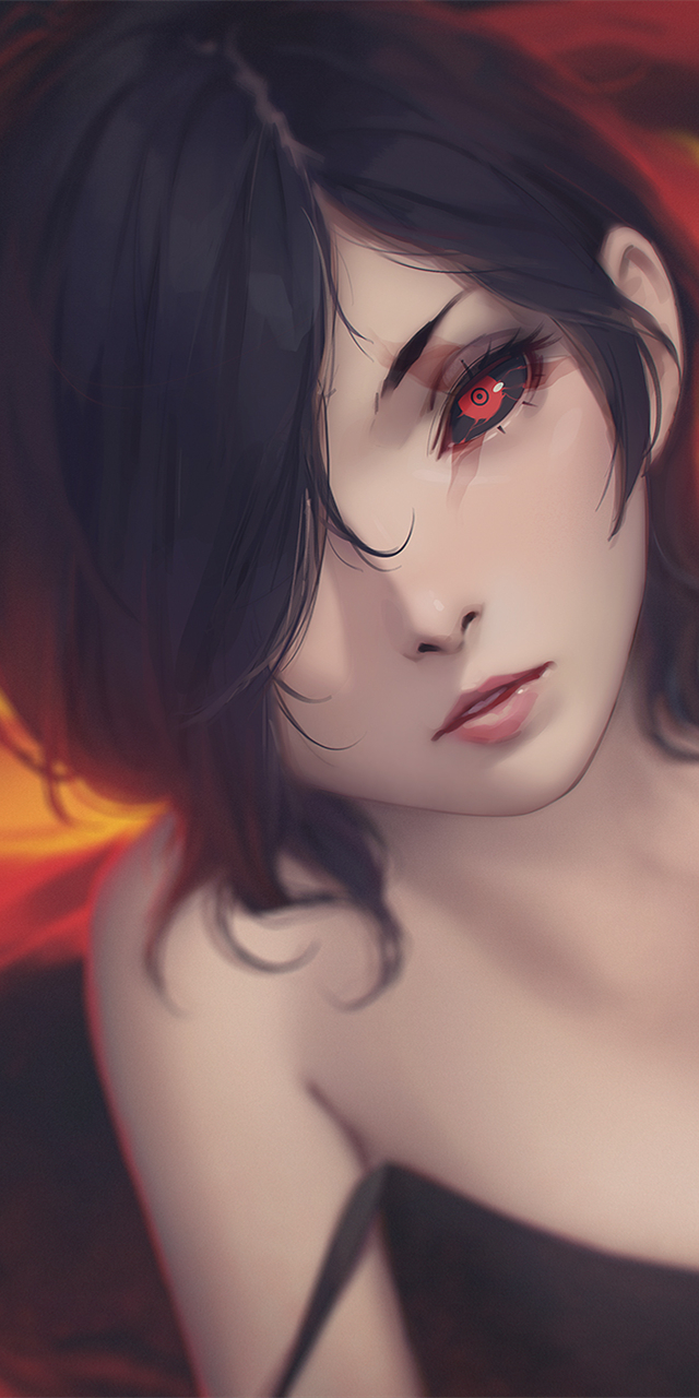 東京吃貨 喰種 霧島董香動漫全面屏壁紙無水印分享 小酒窩cici Mdeditor