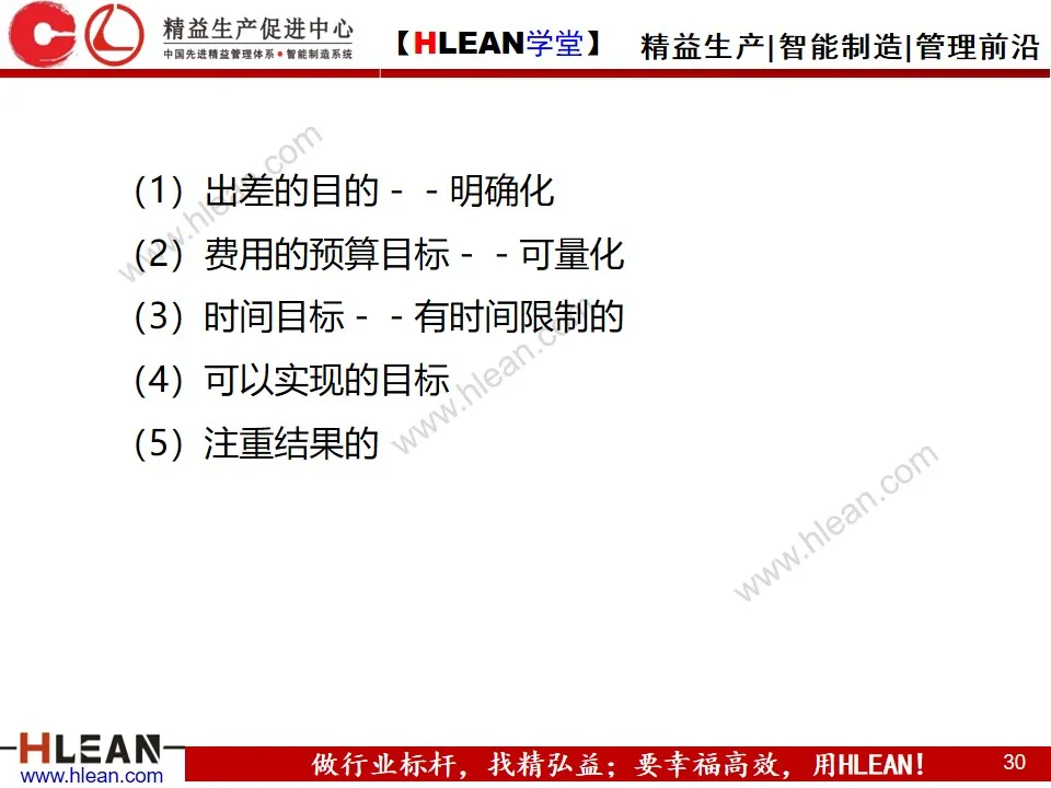 「精益学堂」目标与计划管理（第一部分）